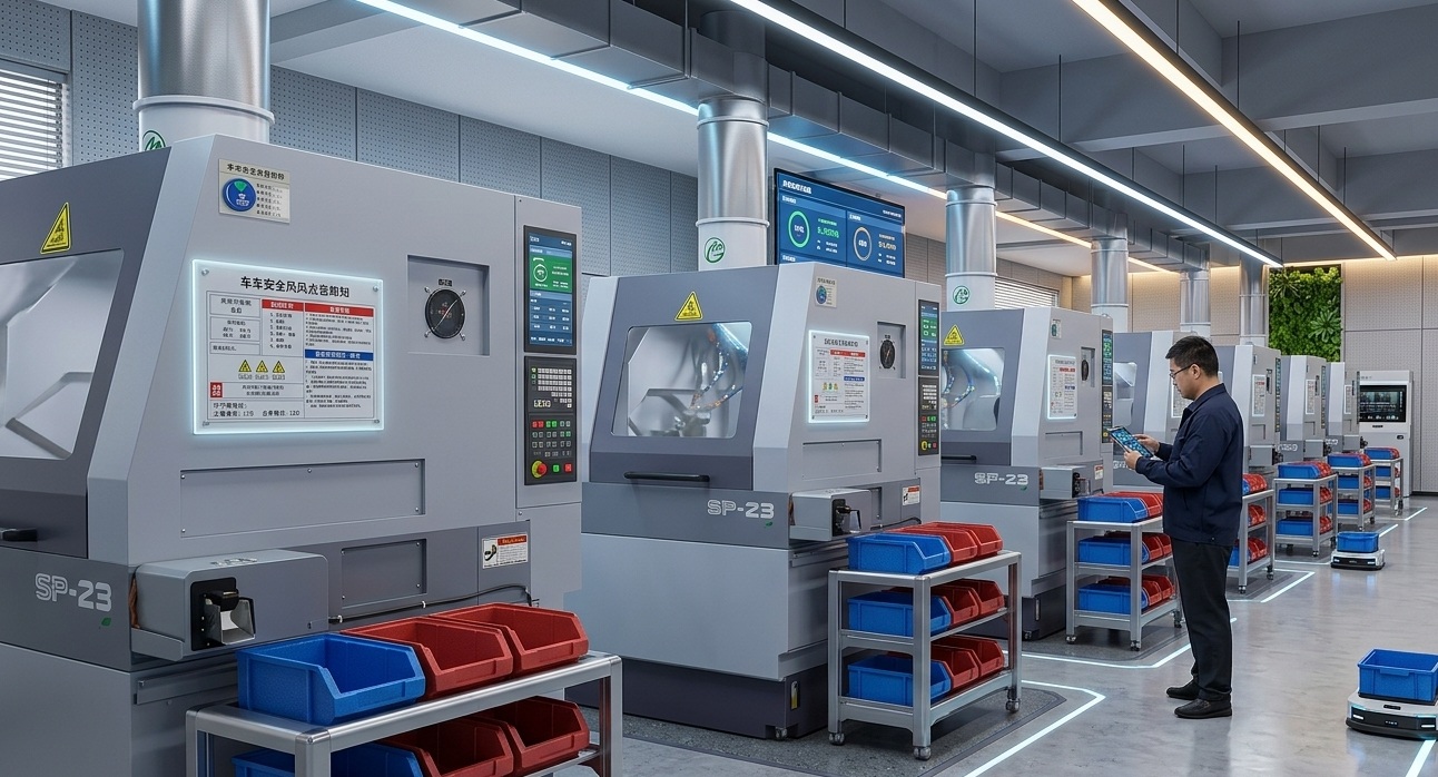 Scaled SP-23 precision manufacturing line